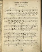 Chant d'automne = (Herbstlied) : romance de F. Mendelssohn Bartholdy : op. 162